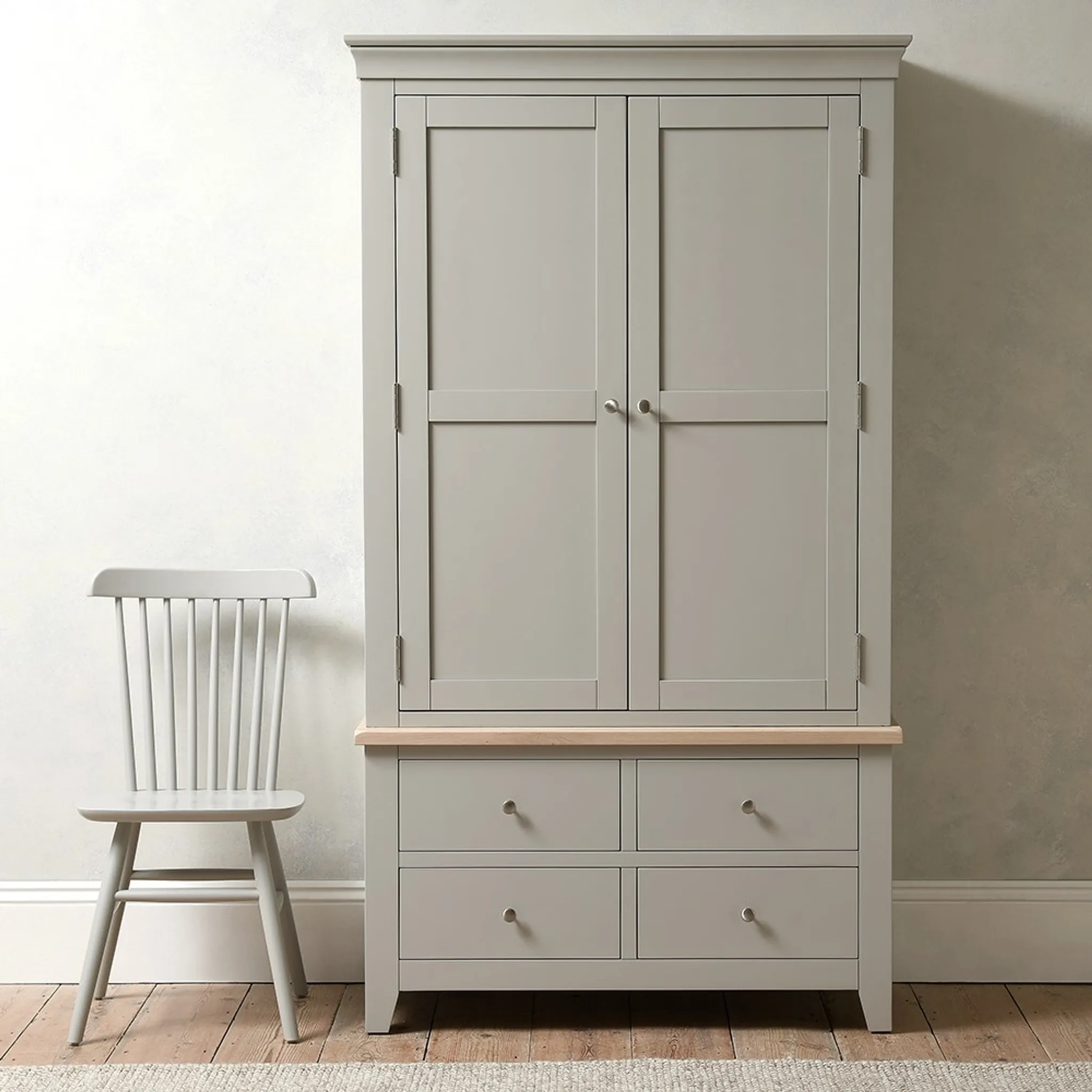 Chester Dove Grey Double Larder